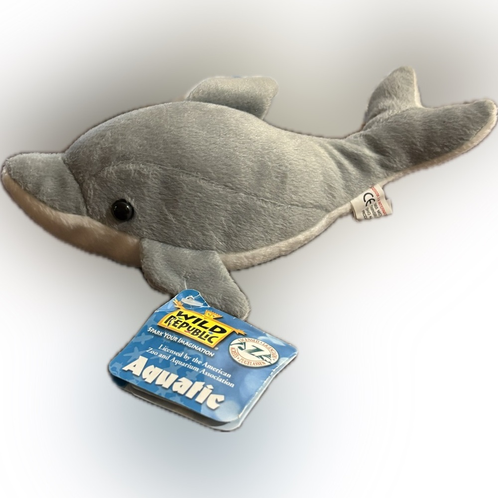Wild Republic Bottle-Nosed Dolphin 8” Plush